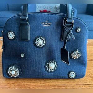 Kate Spade Cameron Street 'Lottie' Embellished Denim Bag